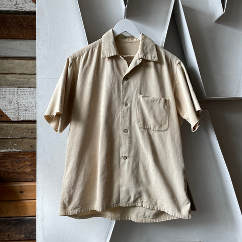 50’s Corduroy Loop Collar - Large
