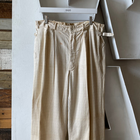 30’s Sun Cool Side Tie Trousers - 34” x 31”