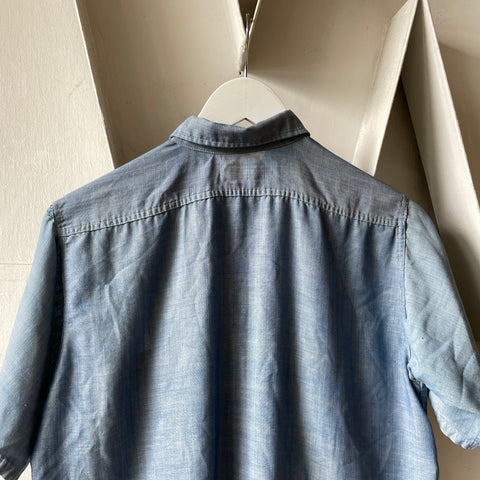 70’s Chambray Work Button-Up - Medium