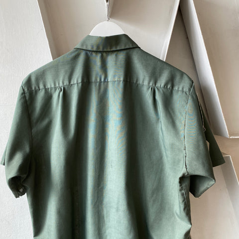 60's Perm Press Button Up - Large