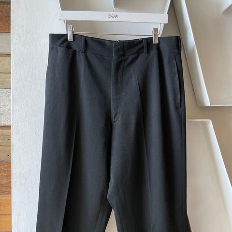 50’s Tailored Black Trousers - 34” x 28.5”
