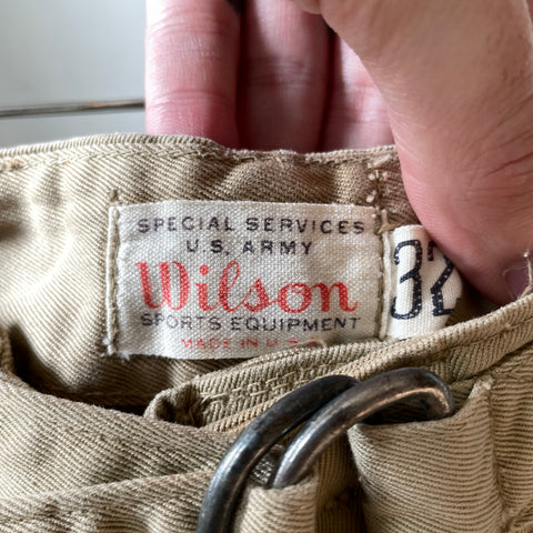 40’s Wilson U.S Army Khaki Shorts - 31” x 4”