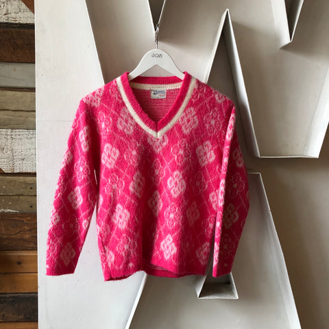 70’s Pink Mohair Sweater - Small