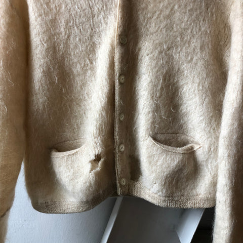 Thrashed Jantzen Mohair Cardigan - Medium