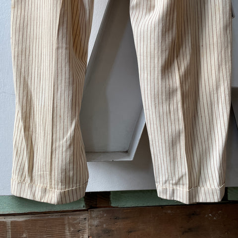30’s Striped Trousers - 37” x 30”
