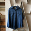 70’s Dark Chambray Work Shirt - Large