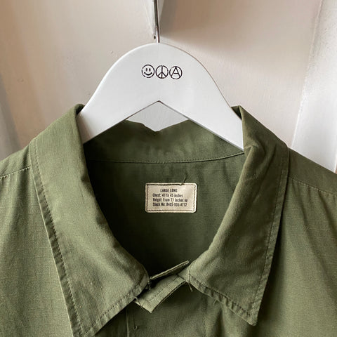 60's Unwashed Poplin Jacket - Large