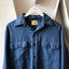 70’s Dark Chambray Work Shirt - Large
