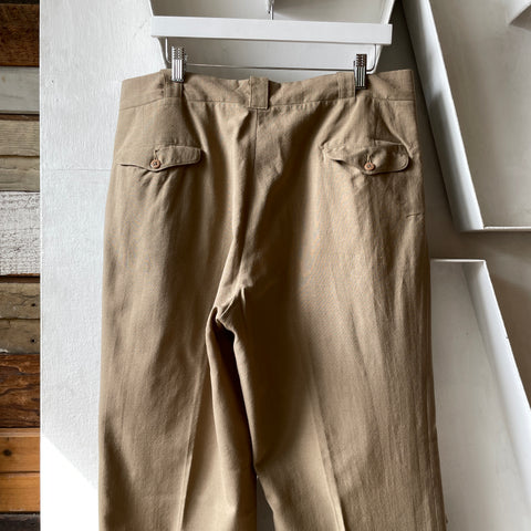 60’s Wool Blend Trousers - 35” x 30”