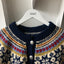 60's Patterned Cardigan - M/L