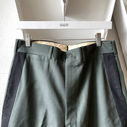 60’s Side Stripe Wool Officer Trousers - 31” x 31”