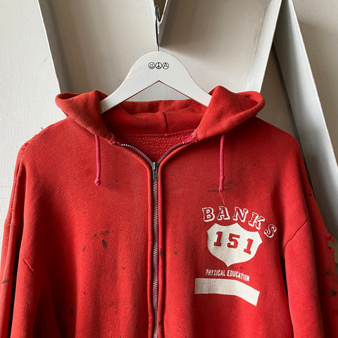 60’s Banks Zip-Up Sweatshirt - Large