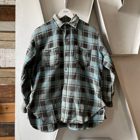 60’s Heavy Cotton Flannel Shirt - Large