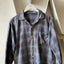 50’s Thrashed Plaid Button Up - Medium