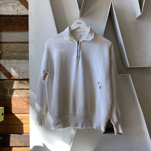 60's Quarter Zip Sweatshirt - Large