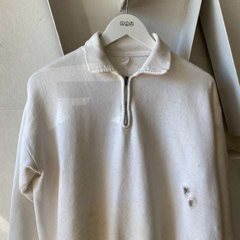 60's Quarter Zip Sweatshirt - Large