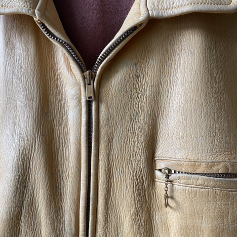 60's Leather Jacket - Large