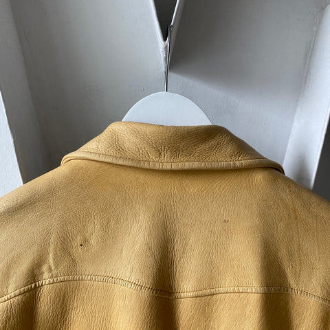 60's Leather Jacket - Large