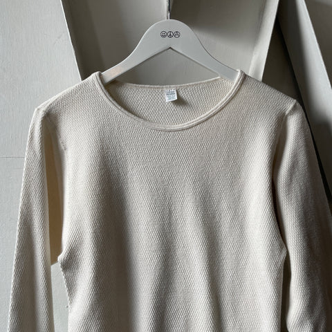 80’s Waffle Knit Thermal Tee - Large