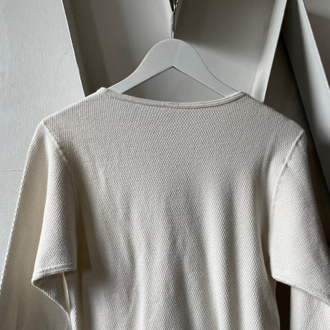 80’s Waffle Knit Thermal Tee - Large