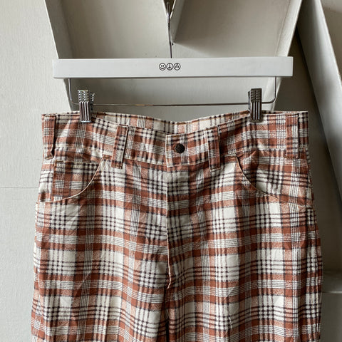 70’s K-Mart Plaid Trousers - 32” x 27”