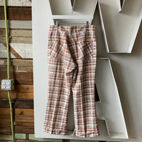 70’s K-Mart Plaid Trousers - 32” x 27”
