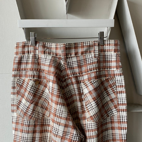 70’s K-Mart Plaid Trousers - 32” x 27”