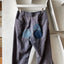 70’s Thrashed Pleated Cords - 27” x 30.5”