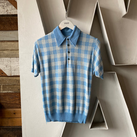 70’s Knit Collared Shirt - Medium