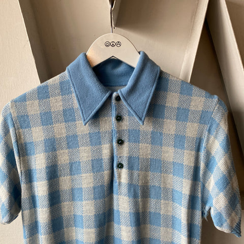 70’s Knit Collared Shirt - Medium