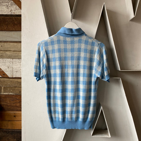 70’s Knit Collared Shirt - Medium