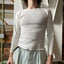 80’s Waffle Knit Thermal Tee - Large