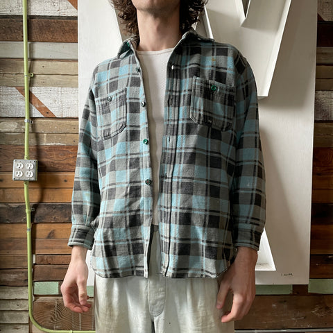 60’s Heavy Cotton Flannel Shirt - Large