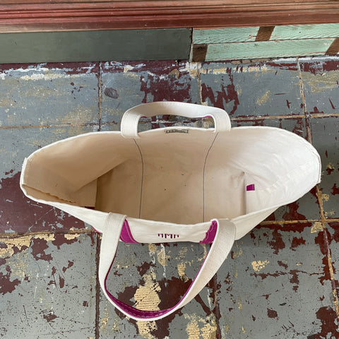 80’s Magenta Boat N’ Tote - Large