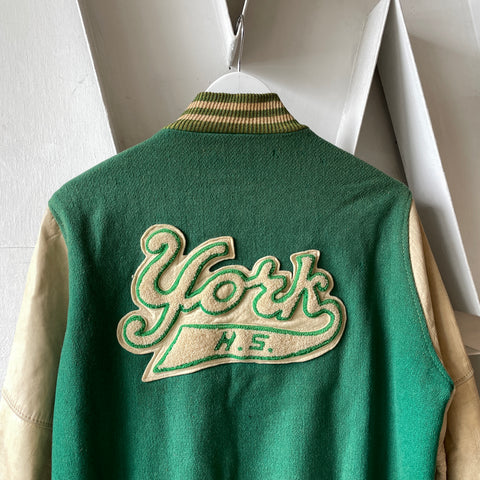 50’s Faded York H.S. Varsity Jacket - Medium