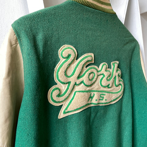 50’s Faded York H.S. Varsity Jacket - Medium