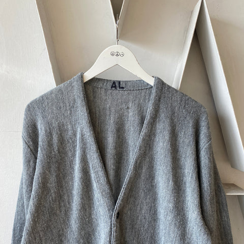 80’s Jantzen Grey Cardigan - Large
