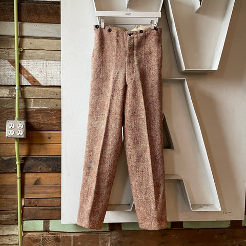 30’s Rough Weave Trousers - 32” x 29.5”