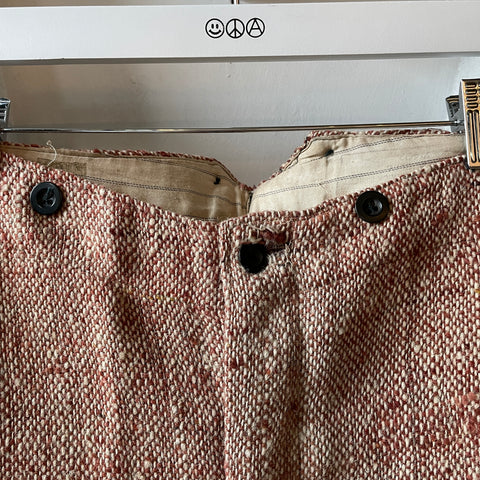 30’s Rough Weave Trousers - 32” x 29.5”