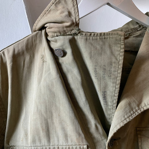 WW2 Military Modified HBT POW Jacket - Medium