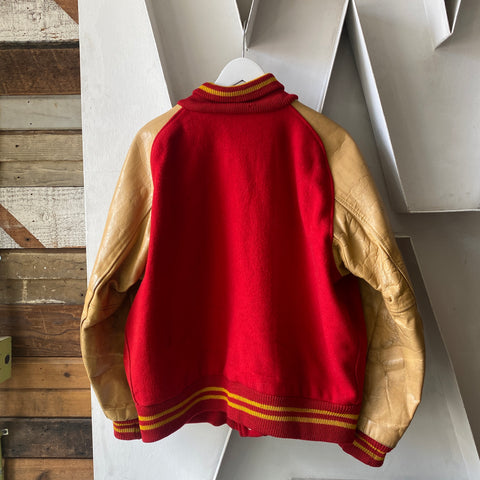 60's Red Varsity Jacket - XL
