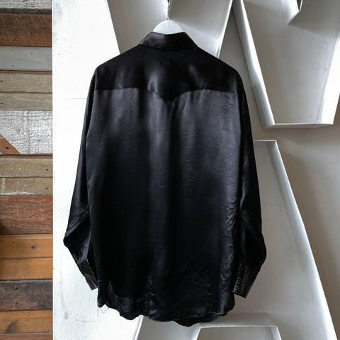 70’s Silk Western Shirt - XL