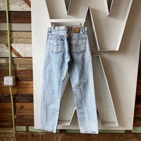 90’s Levi’s Acid Washed 501s - 32” x 32.5”
