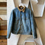 70’s Thrashed Lee Storm Rider Blanket Lined Denim Jacket - Large