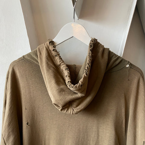 60's Thermal Lined Zip-Up Sweatshirt - XL