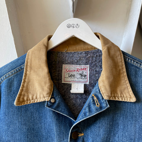 70’s Lee Storm Rider Blanket Lined Denim Jacket - Large