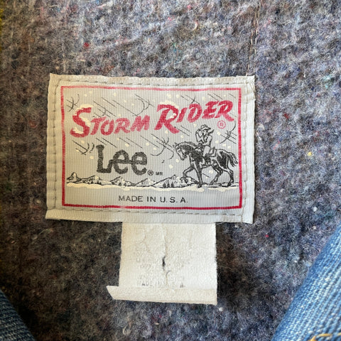 70’s Lee Storm Rider Blanket Lined Denim Jacket - Large