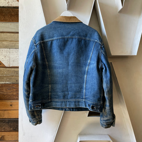70’s Lee Storm Rider Blanket Lined Denim Jacket - Large