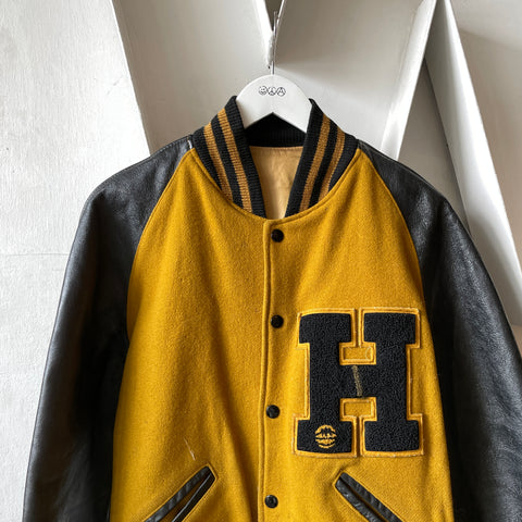 60’s Mustard Varsity Jacket -  Small