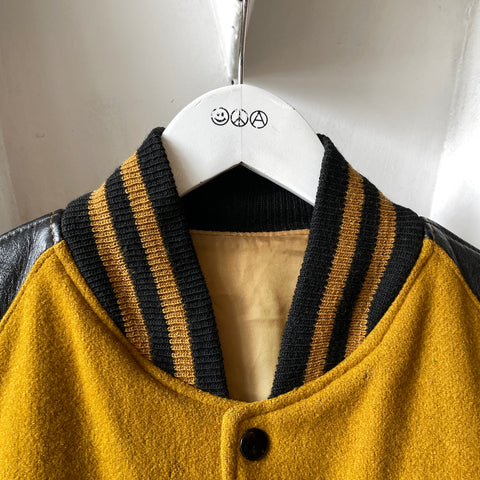 60’s Mustard Varsity Jacket -  Small